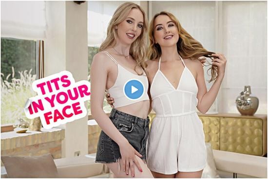 18VR - Carolina Savage, Anna Joy - Tits in Your Face (HD/960p/2.18 GB)