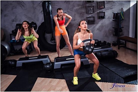 FitnessRooms/SexyHub - Stacy Cruz, Sereyna Gomez, Rika Fane - Three way lesbian tongue workout (FullHD/1080p/928 MB)