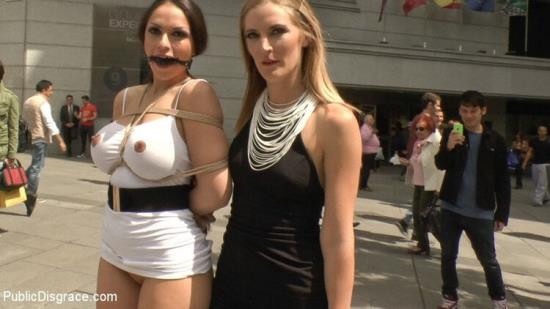 Publicdisgrace/Kink - Mona Wales And Marta La Croft: Big Tit Spanish Supermodel Bound, Dragged Through Madrid City Center (HD/720p/2.60 GB)