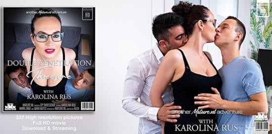 Mature.nl / Mature.eu - Karolina Rus (39), Mark Zane (28) & Nikki Nuttz (26) - A double penetrating threesome with two young guys and MILF Karolina Rus (Full HD/1080p/1.36 GB)