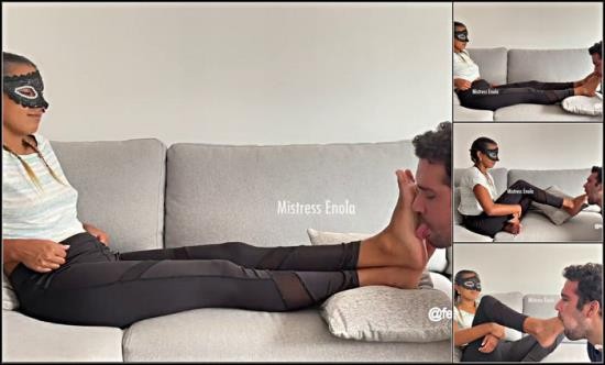 Clips4Sale - Mistress Enola Fetish Foot Worship Gone Wrong Cruel Foot Gagging (HD/720p/200 MB)