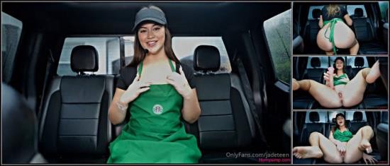 Onlyfans - Jadeteen  Starbucks Waitress Dildo Fuck In The Back Seat 1 (HD/720p/77.5 MB)